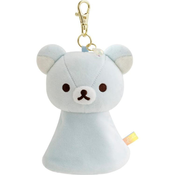 Rilakkuma Keychain Key Holder Reel Blue Rain then Sunny San