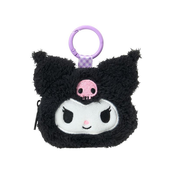 Kuromi Face-Shaped Mini Pouch with Carabiner Sanrio Japan 2026