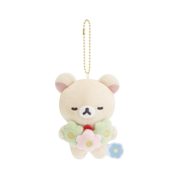 Korilakkuma Plush Keychain BASIC RILAKKUMA Flower San-X Japan 2025
