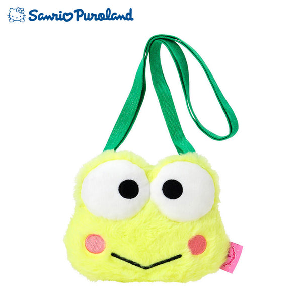 Kero Kero Keroppi Frog Plush Pass Case with Shoulder Puroland