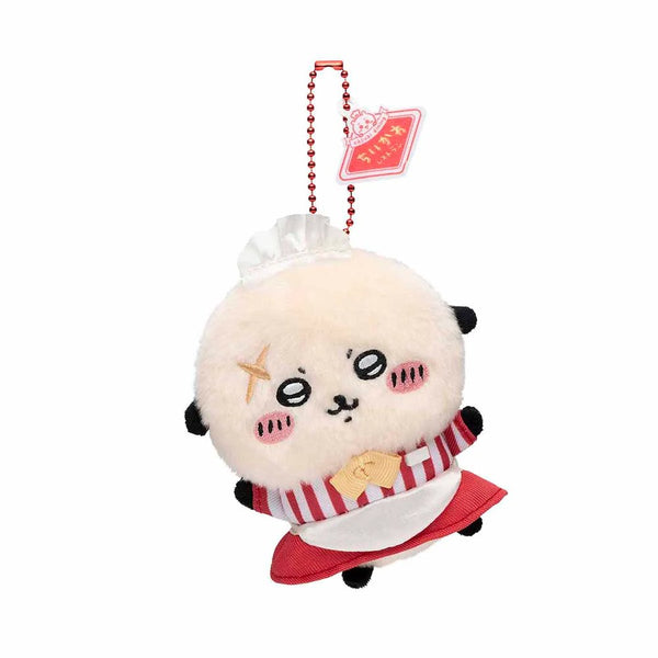 ぬいぐるみ Raka Rakko Plush Keychain Restaurant Waitstaff Otter Chiikawa Japan