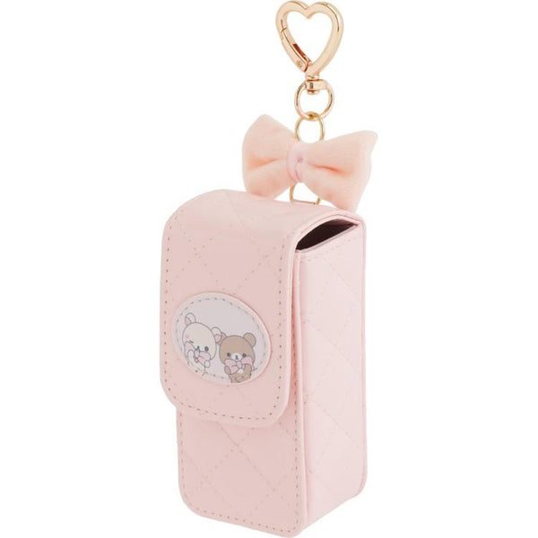 Chairoikoguma & Korilakkuma Lip Pouch Holder Pink Makeup Rilakkuma