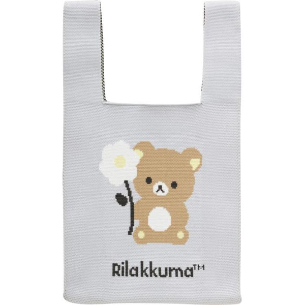 BASIC RILAKKUMA Flower Knit Bag Gray San-X Japan 2025 – VeryGoods.JP
