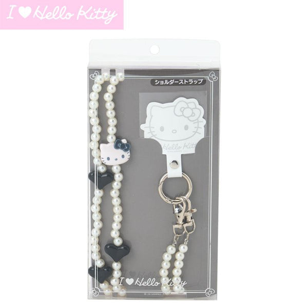 I Love Hello Kitty Mobile Shoulder Strap Black Sanrio Japan 2026