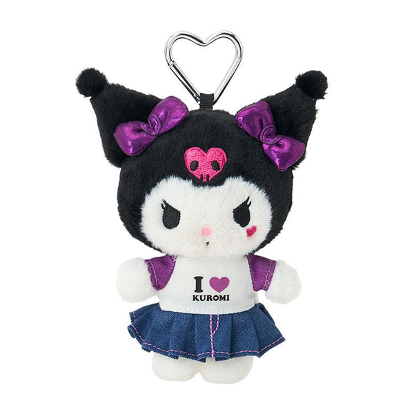 Kuromi Plush Mascot Holder Keychain I LOVE SANRIO CHARACTERS