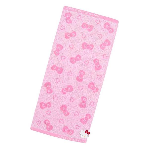Hello Kitty Face Towel Ribbon Pink Sanrio Japan 2026 – VeryGoods.JP