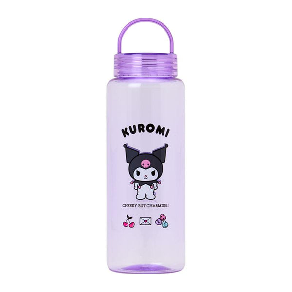Japan Sanrio Original Clear Bottle with Handle - Kuromi