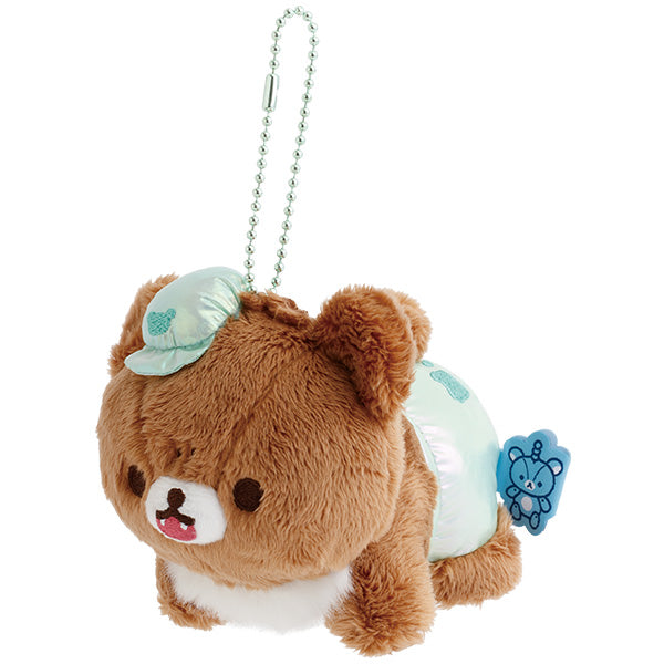 Rilakkuma Chairoikoguma Plush Keychain Rilakkuma Lab San-X Japan