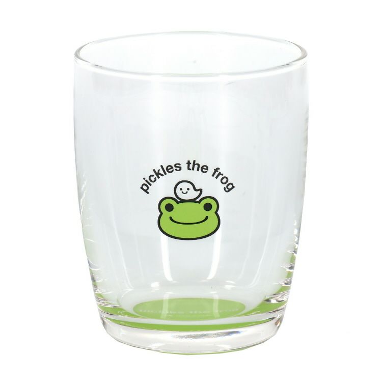 Pickles the Frog Glass Cup Bottom Color Green Japan 2024