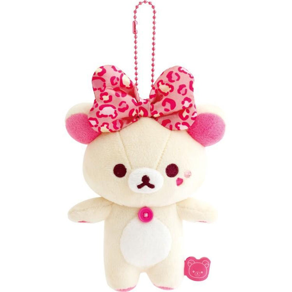 Korilakkuma Plush Keychain Leopard Ribbon San-X Japan 2026