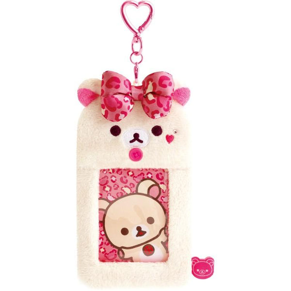 Korilakkuma Keychain Photo Holder Leopard Ribbon San-X Japan 2026