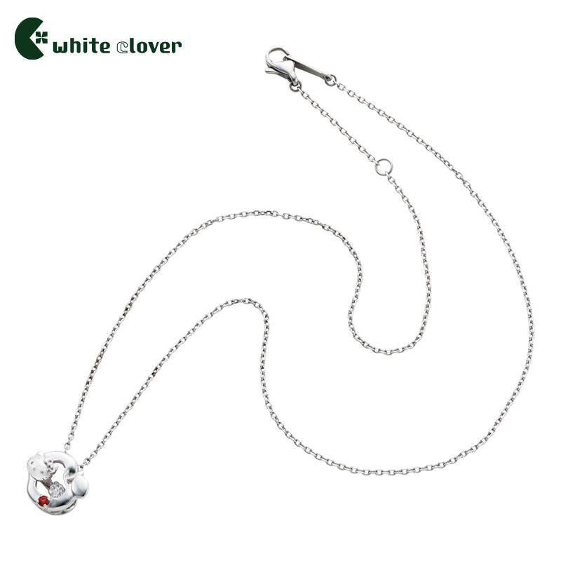 Hello Kitty Silver Necklace Red Sanrio Japan 2025 Gift Box VeryGoods JP hello-kitty-silver-necklace-red-sanrio-japan-2025-gift-box-verygoods-jp