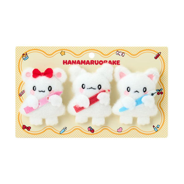 Hanamaruobake Plush Mascot Brooch Set With Friends Sanrio Japan