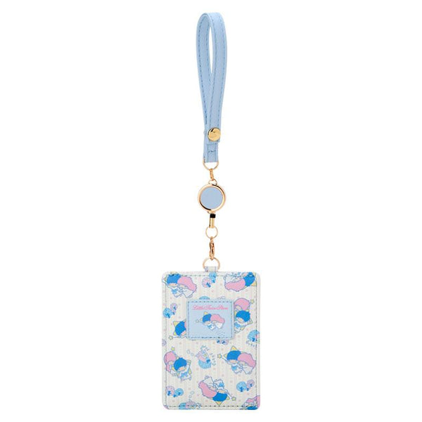 Little Twin Stars Kiki Lala Pass Case with Reel Sanrio Japan 2024