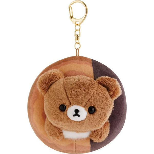 Chairoikoguma Plush Keychain Mister Donut San-X Japan 2025