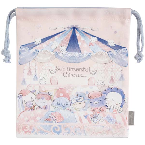 Sentimental Circus Drawstring Pouch Sorairohakuchumu San-X Japan