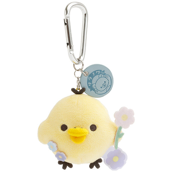 Kiiroitori Yellow Chick Plush Keychain BASIC RILAKKUMA Flower San