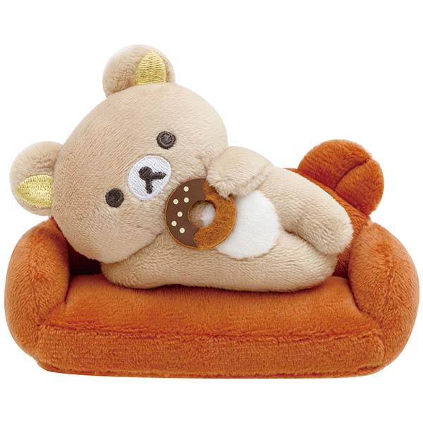 BASIC RILAKKUMA HOME CAFE mini Tenori Plush Doll Sofa San-X Japan