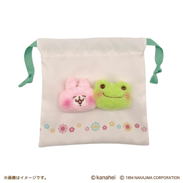 Pickles the Frog x Kanahei's Small Animals Plush Drawstring Pouch