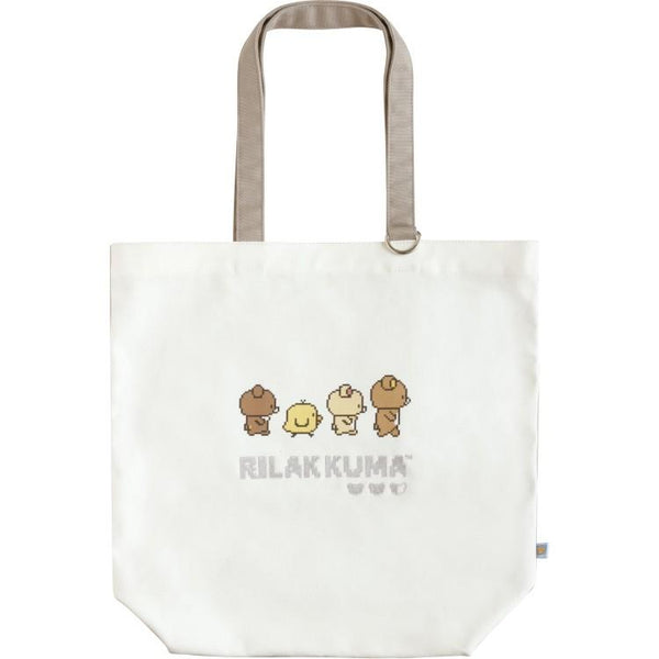 Gaming Rilakkuma Tote Bag White San-X Japan 2025 – VeryGoods.JP