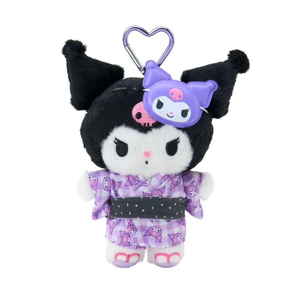 Kuromi Plush Mascot Holder Keychain Chara Kira Festival Sanrio
