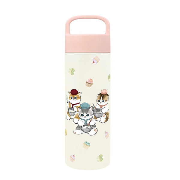 mofusand Cat Stainless Bottle with Handle 500ml Patissier Nyan