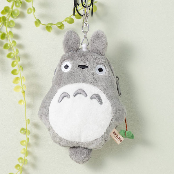 Kyan2さん専用　Totoro My Neighbor Totoro Plush Pass Case with Reel Gray Studio Ghibli