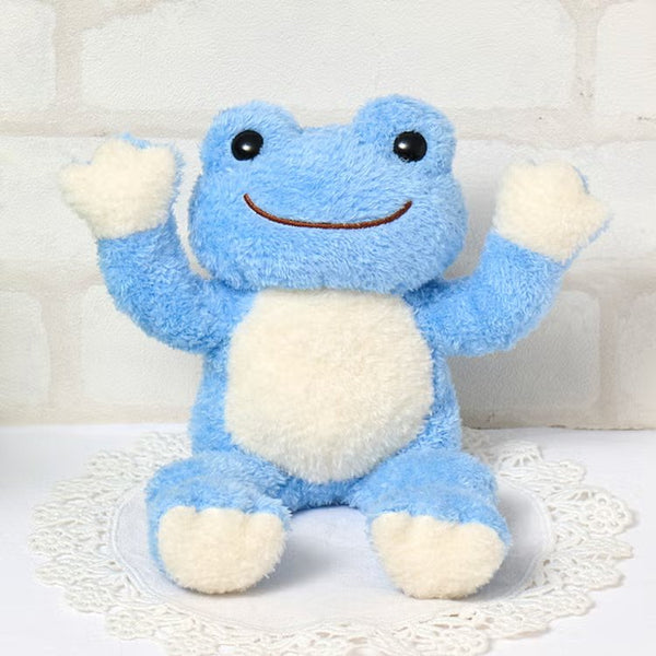 Pickles the Frog Posing Plush Doll Rain Blue 2026 – VeryGoods.JP