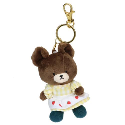 Jackie Plush Keychain Strawberry Charm Mascot Apron the bears