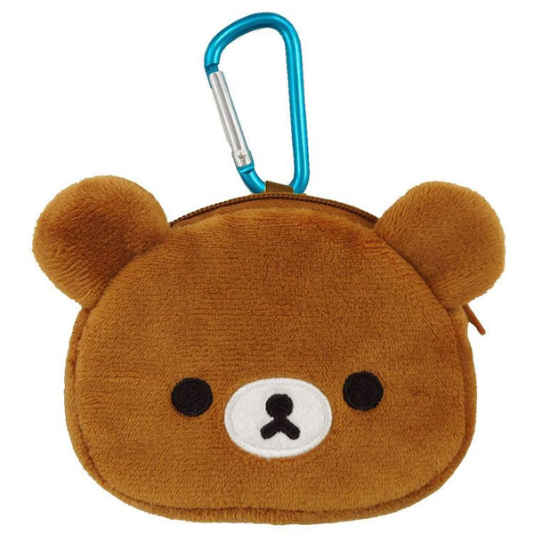 Chairoikoguma mini Plush Karabiner Key Holder with Pouch San-X