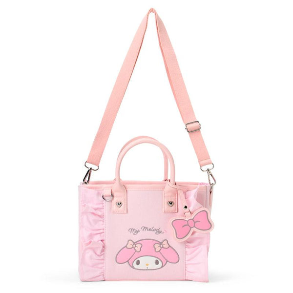 My Melody Square 2WAY Shoulder Bag with Charm Pink Sanrio Japan