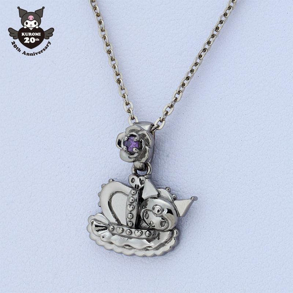 Kuromi 20th Anniversary Crown Necklace Black Sanrio Japan 2025