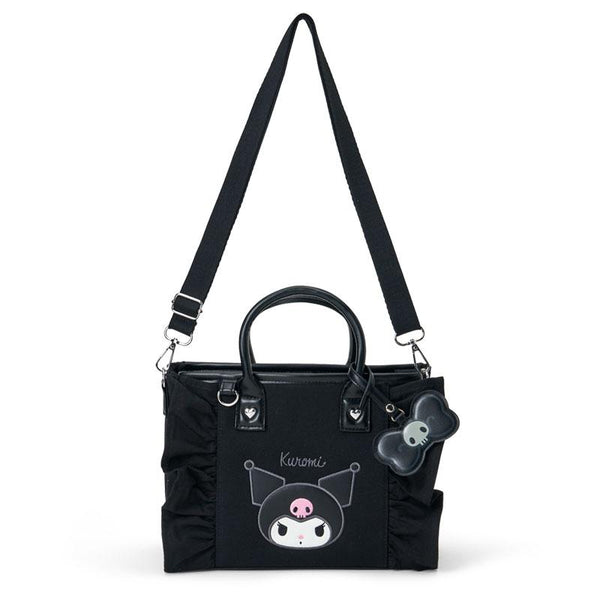 Kuromi Square 2WAY Shoulder Bag with Charm Black Sanrio Japan 2026