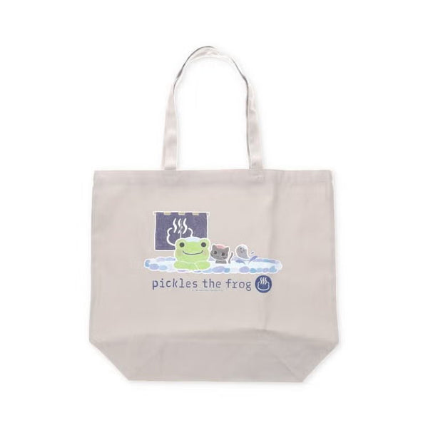 Pickles the Frog Tote Bag Gray Smile Sauna&Sento Japan 2026