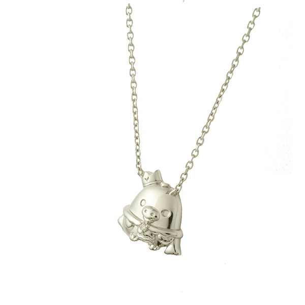 Kiiroitori Yellow Chick Prince Necklace Silver San-X Japan