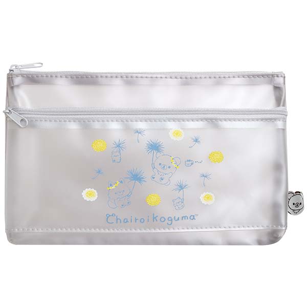 Blue Wolf & Chairoikoguma Pen Case Pencil Pouch Dandelion & Hamsters S –