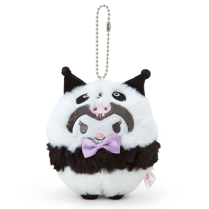Kuromi Plush Mascot Holder Keychain Ueno Panda Sanrio Japan Limit