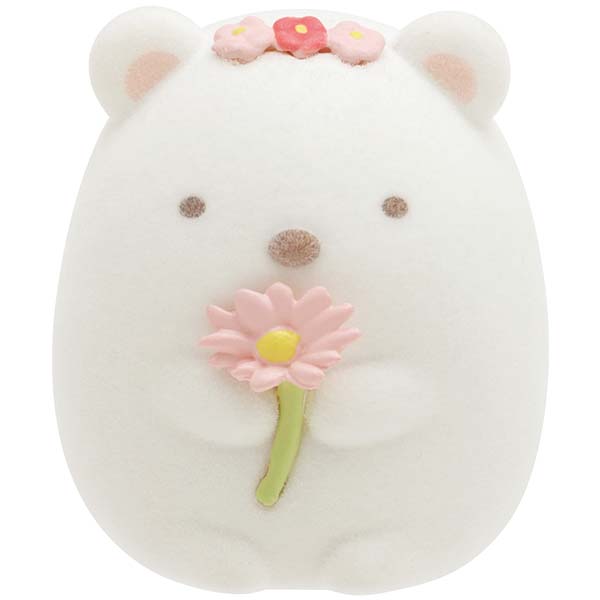 Sumikko Gurashi Shirokuma Bear Petite Mascot Doll Flower San-X Japan