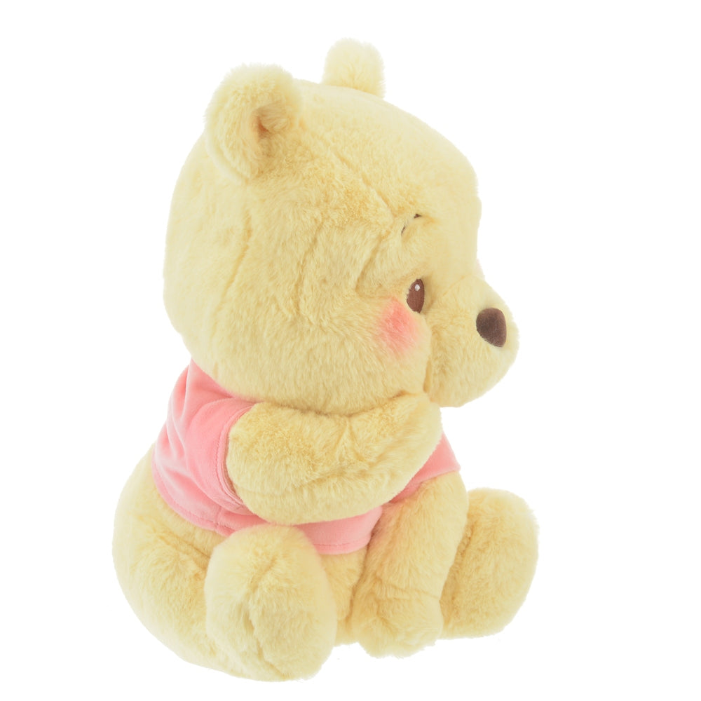 Winnie the Pooh Plush Doll Flat Sitting Disney Store Japan