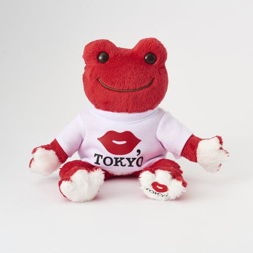 Pickles the Frog Bean Doll Plush KISS.TOKYO Red Japan