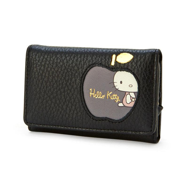 Hello Kitty Leather Key Case Fresh Black Sanrio Japan With Box