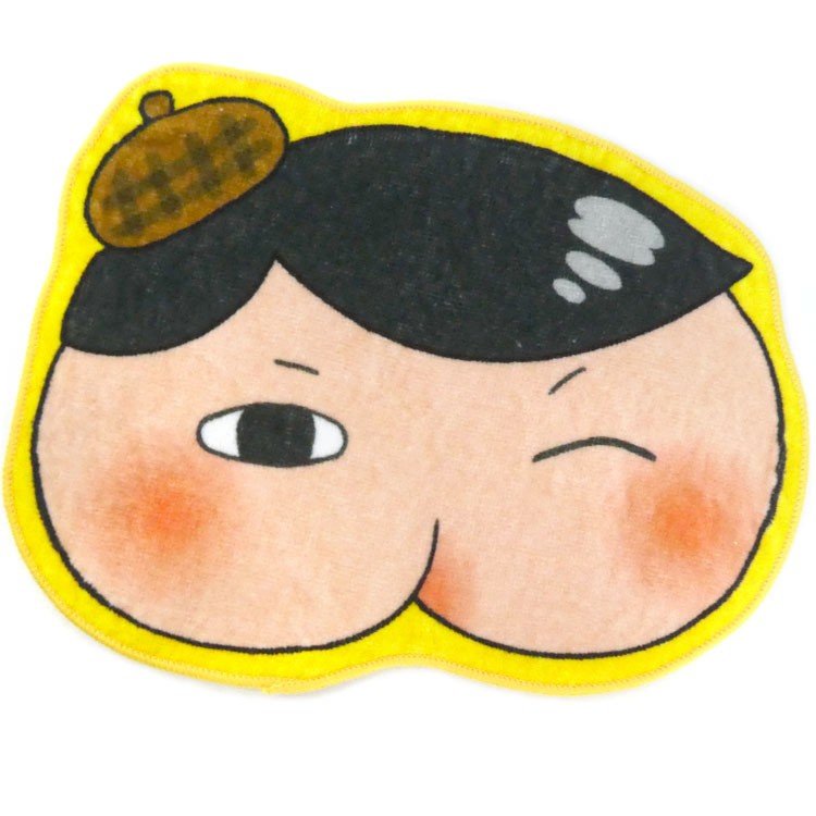 Oshiritantei Butt Detective mini Towel Die-Cut Japan
