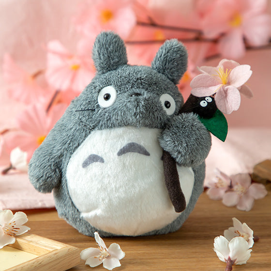 My Neighbor Big Totoro Fluffy Otedama mini Plush Doll Sakura Studio Ghibli Japan