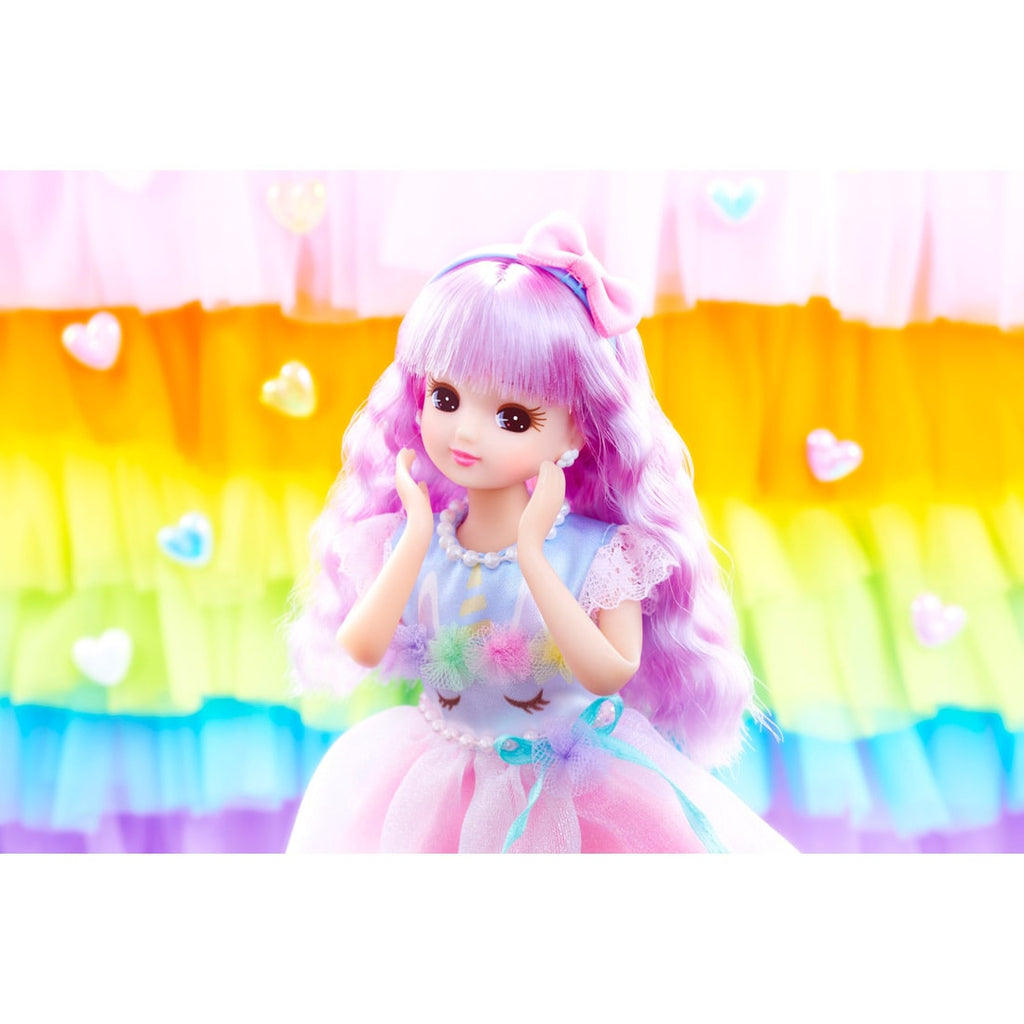 Licca Chan Doll LD-15 Yumekawa Unicorn Purple Hair Takara Tomy Japan