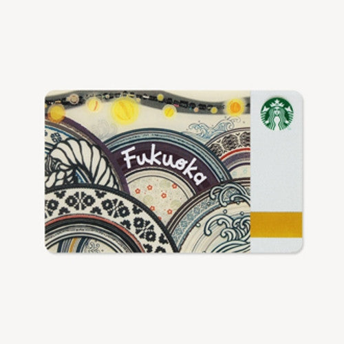 Starbucks Gift Card Japan Limited FUKUOKA w/ sleeve New logo