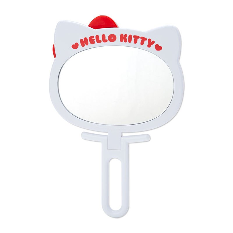 Hello Kitty Hand Mirror Face Shape Sanrio Japan