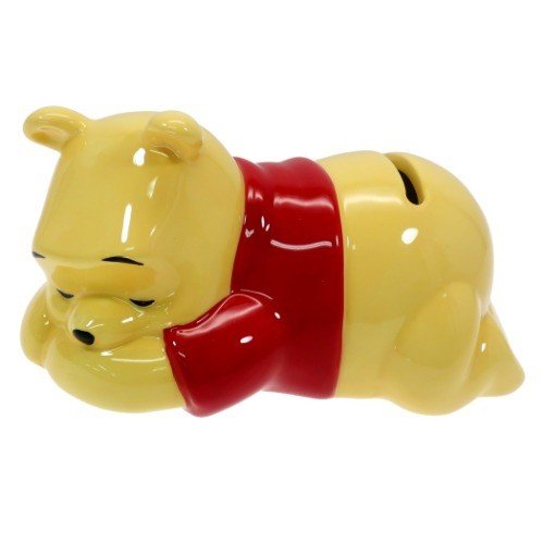 Winnie the Pooh Ceramic Piggy Bank Sleeping Disney Japan