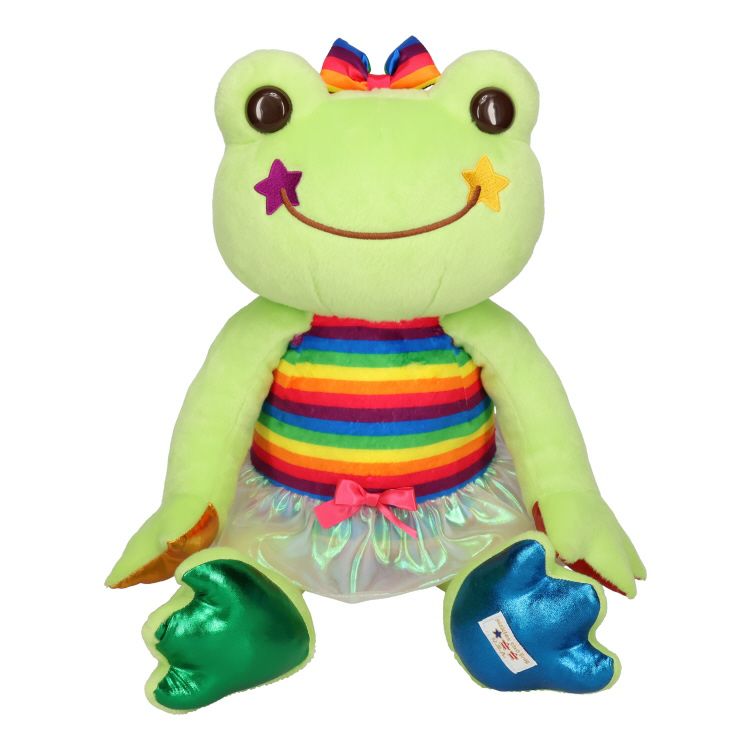 Pickles the Frog Plush Doll M USA Pride Parade Green Japan