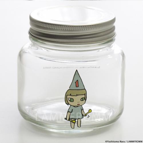 Yoshitomo Nara Glass Storage Jar S Girl 1 Blue Japan Artist