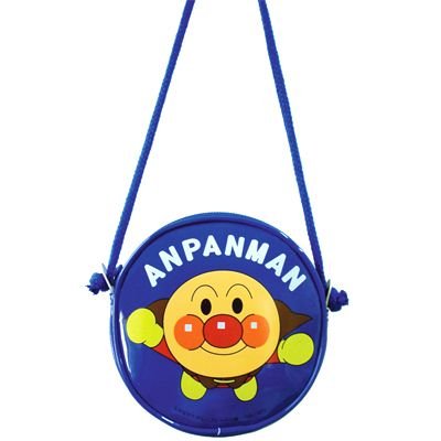 Anpanman Round Pochette Bag Blue Japan Kids ANA-1200